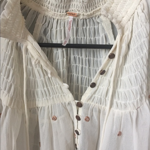 Free People sheer long sleeve top - Picture 4 of 4